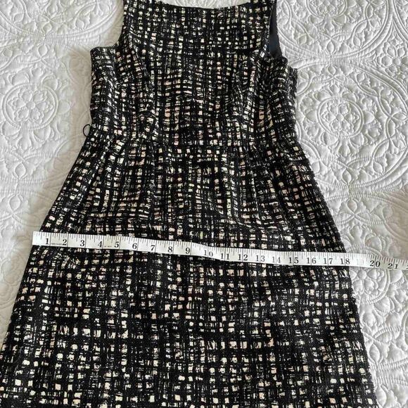 MICHAEL MICHAEL KORS Womens Black Cream Sleeveless Above The Knee Dress Size 4 - Picture 10 of 11